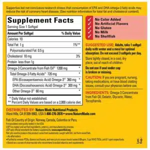 Nature Made, Fish Oil, Omega-3, 1200mg, (220 Softgels)