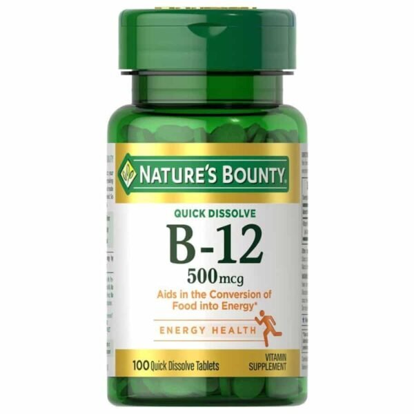 Nature’s Bounty Vitamin B12 500 mcg (100 Tablet) in Bangladesh
