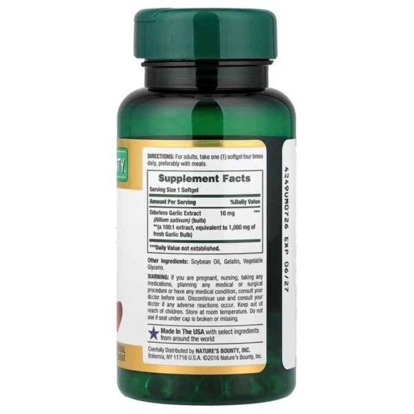 Nature’s Bounty, Garlic Extract 1000 mg