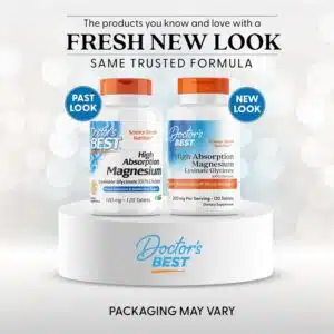 Doctor’s Best High Absorption Magnesium Glycinate Lysinate (120 Tablets)
