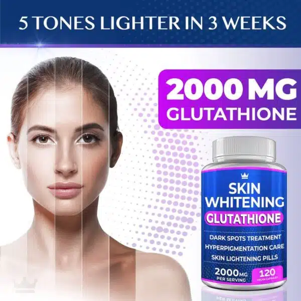 Skin Whitening Glutathione 2000mg (180 Capsules) | Made in USA - Image 4