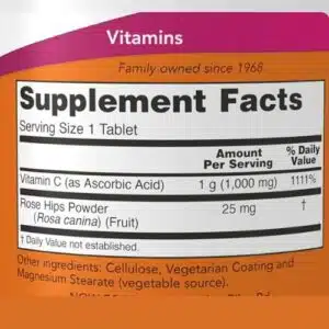 NOW Foods Vitamin C-1000 mg (100 Tablets)