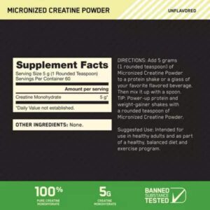 (ON) Micronized Creatine Monohydrate price in (bd)