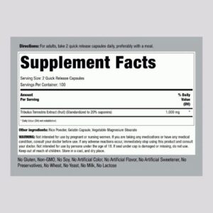  Piping Rock T1000 Tribulus 1000 mg Capsules price in Bangladesh