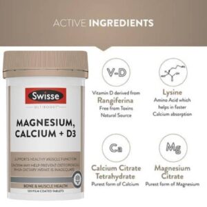 Swisse Magnesium Calcium + Vitamin D3 Tablet Price in Bangladesh