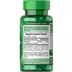 Puritan’s Pride Magnesium 250 mg (100 Tablets)