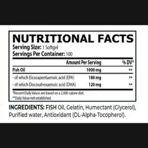 Core Champs, Omega-3 Fish Oil 1000mg, (100 Softgels)