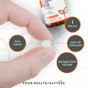 Nutravita B12 1000 mcg Vegan (365 Tablets) | Made in the UK