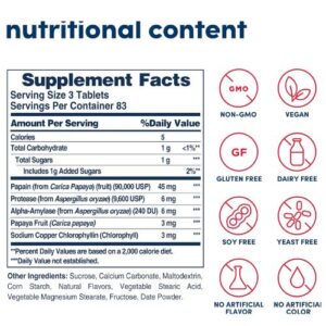 American Health Papaya Enzyme With Chlorophyll in Bd