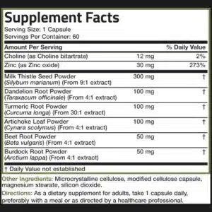 Bronson Liver Detox (60 Vegetarian Capsules) – Advanced Detox & Cleansing Formula