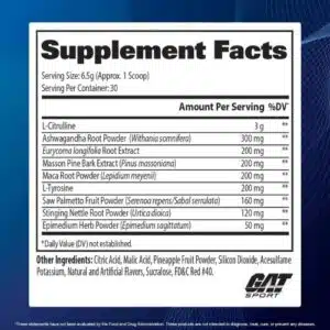 GAT Sport Libido Boost Powder (30 Servings) in Bangladesh