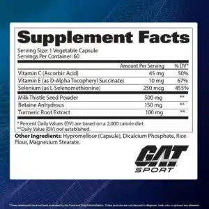 GAT Sport Liver Cleanse 60 Capsules