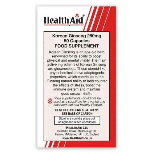 HealthAid Korean Ginseng Capsule Price in Bangladesh