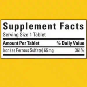 Nature Made Iron 65 mg Tablet