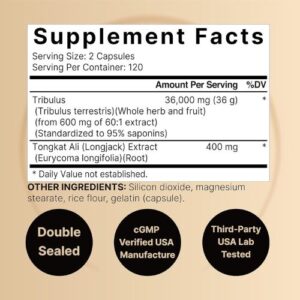 Naturebell Tribulus Terrestris with Tongkat Ali Capsule Price