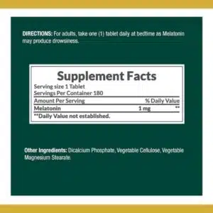 Nature’s Bounty Melatonin 1mg (180 Tablets)