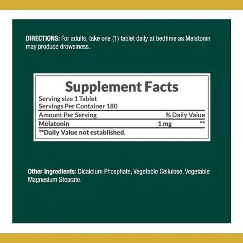 Nature’s Bounty Melatonin 1mg price in Bd