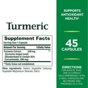 Nature’s Bounty Tumeric 538 mg (45 Capsules) in Bangladesh