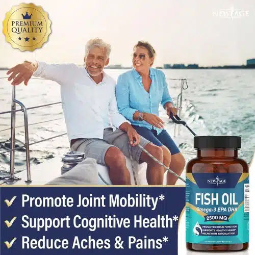 NEW AGE Omega 3 Fish Oil 2500mg (90 Softgels) | Best Price in Bangladesh - Image 5