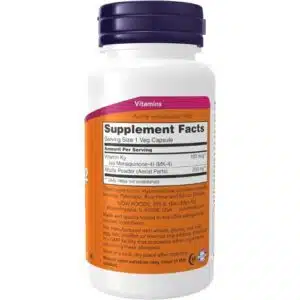 NOW Foods, Vitamin K-2, 100 mcg, (100 Capsules)