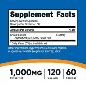 Nutricost Shilajit 1000 mg (120 Capsules) in Bangladesh