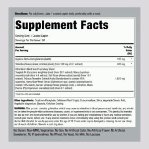 Piping Rock Hard Max Tablet Supplement facts