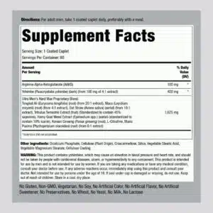 Piping Rock Hard Max Tablet Supplement facts