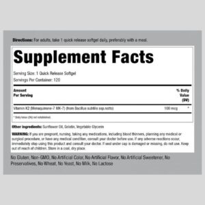 Piping Rock Vitamin K2 MK7