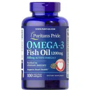 Puritan’s Pride Omega-3 Fish Oil, 1200 mg (100 saoftgel)