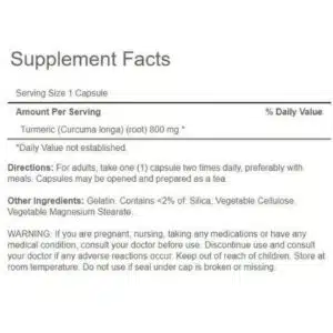 Puritan’s Pride Turmeric 800mg (100 Capsules) in Bangladesh