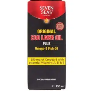 Seven Seas Original Cod Liver Oil Plus Omega-3 Fish Oil (150ml) | Best Price in Bangladesh