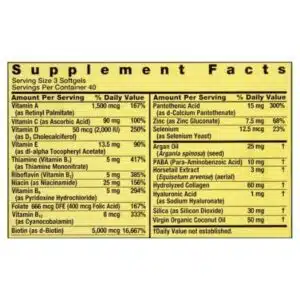 Spring Valley Hair Skin and Nails 5000 Mcg Biotin (120 Softgels)