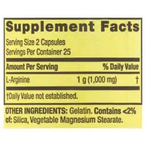 Spring Valley L-Arginine 500mg (50 Capsules)
