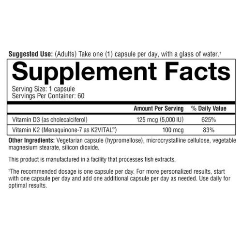 Youtheory Vitamin K2 and D3