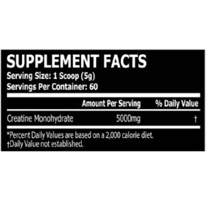 core champs creatine supplement facts