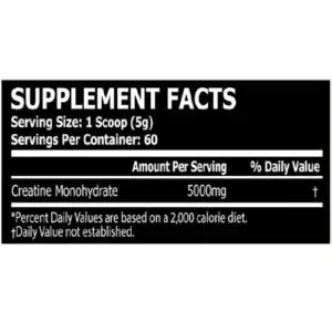 core champs creatine supplement facts