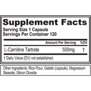 evl-l-carnitine-nutrition-facts