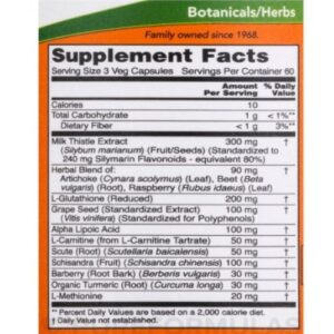 now liver refresh nutrition facts