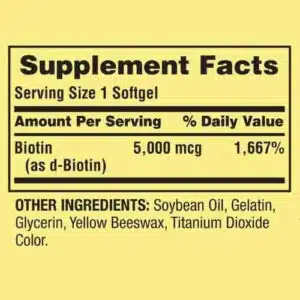 Spring Valley Biotin 5,000 mcg, 120 Tablets