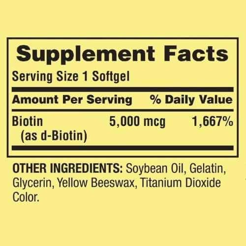 Spring Valley Biotin 5,000 mcg