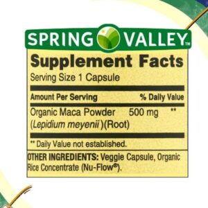Spring Valley Maca Root 500mg (90 Capsules) in Bangladesh