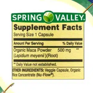 Spring Valley Maca Root 500mg (90 Capsules) in Bangladesh
