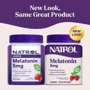 Natrol, Melatonin Gummies, Strawberry, 5 mg, 90 Gummies