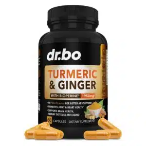 Turmeric Curcumin with BioPerine & Ginger Supplement - 1950mg (60 Capsules) Price in bd