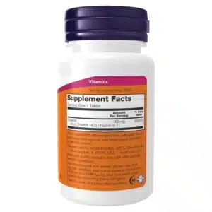 NOW Foods Supplements, Vitamin B-1 100 mg (100 Tablets)