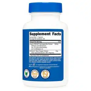 Nutricost, KSM-66, Ashwagandha Root Extract – 60 Capsules