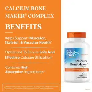 Doctors Best Calcium Bone Maker Complex (180 Capsules)