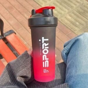 Sport Life Frosted Gradient Shaker Bottle- Black & Red (700Ml ) price in Bangladesh