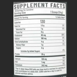 rc whey king supplement facts
