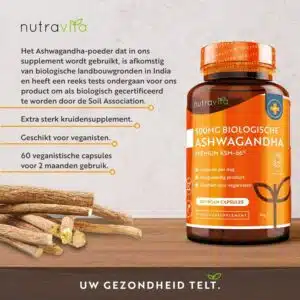 Nutravita 500mg Premium KSM-66 Ashwagandha (60 Capsules)